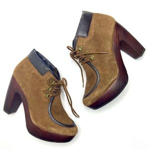 Lucky Brand | Brown Cendara Round Toe Ankle Boots